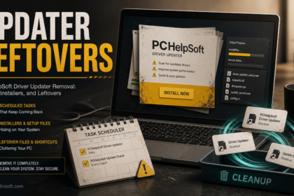 PCHelpSoft Driver Updater leftovers after uninstall.