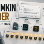 Potemkin Loader ClickFix intrusion diagram showing one pasted command spreading through 11 hosts.