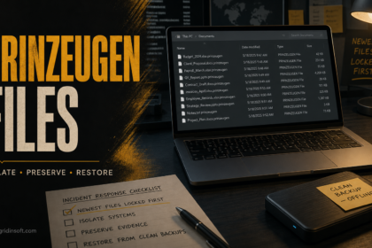 Locked .prinzeugen files on a workstation with an isolation and clean-backup checklist.
