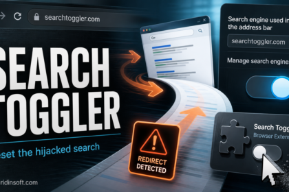 Searchtoggler.com browser redirect cleanup illustration.
