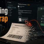 Fake shipping document phishing email with HTML attachment and login trap