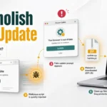 SocGholish fake browser update malware cleanup flow.