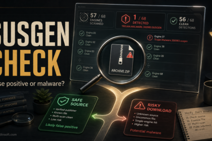 A malware-triage dashboard showing one SUSGEN warning among clean scanner results.
