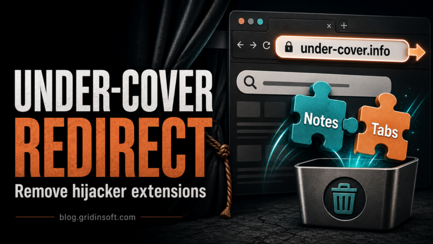 Browser extensions being removed to stop the under-cover.info redirect.