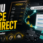Viewmenuprices.com browser redirect cleanup illustration.