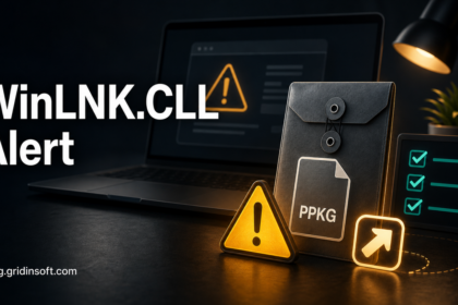 WinLNK.CLL alert over a recovery package verification scene