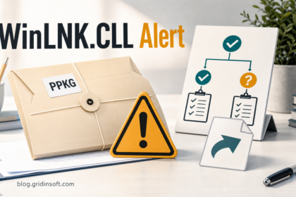 WinLNK.CLL alert with PPKG recovery package and verification checklist