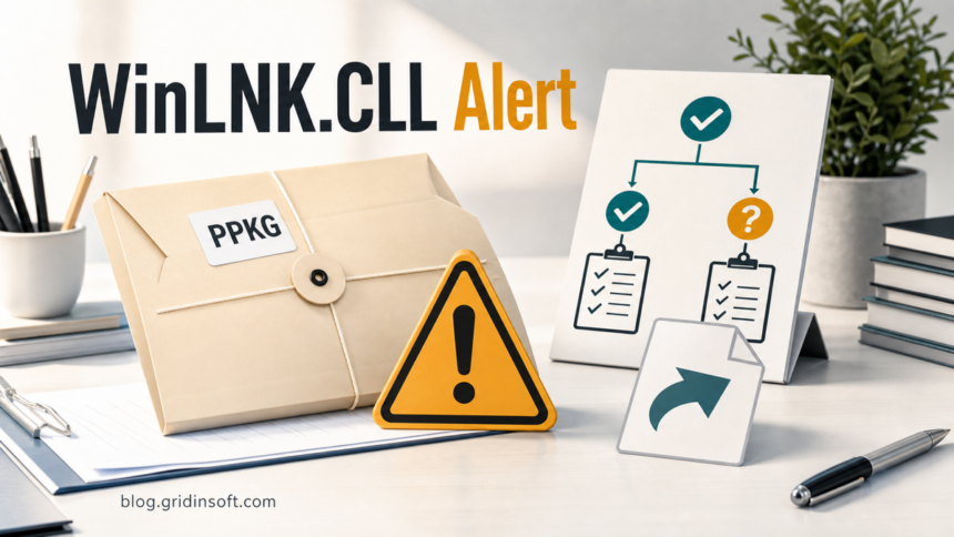 WinLNK.CLL alert with PPKG recovery package and verification checklist