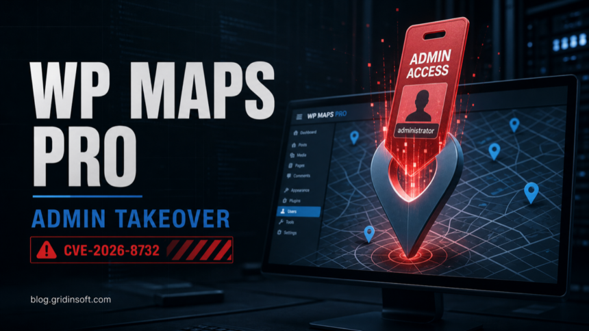 WP Maps Pro CVE-2026-8732 WordPress administrator account creation risk