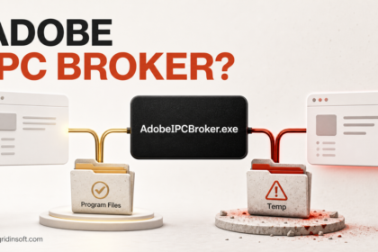 AdobeIPCBroker.exe in an Adobe Program Files folder compared with a suspicious Temp copy.