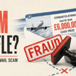 Fake £6 million ANA and IATA raffle email stopped by a fraud warning.