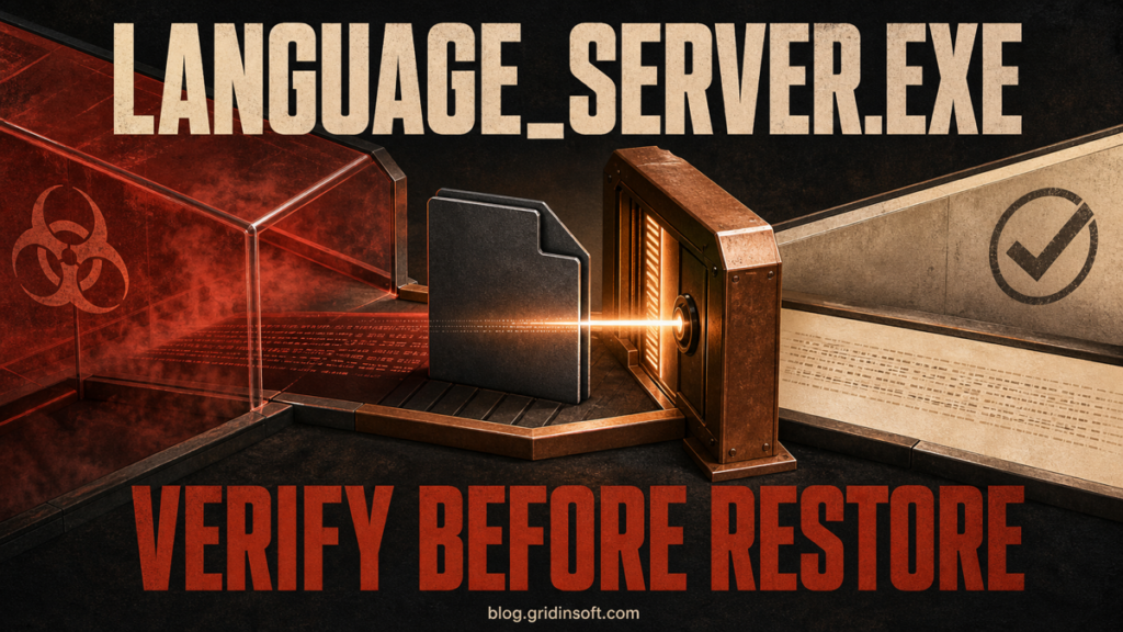 Antigravity language_server.exe verification before restoring an antivirus detection.