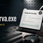 avgcsrva.exe high CPU and suspicious copy check with process cards and CPU load gauge.
