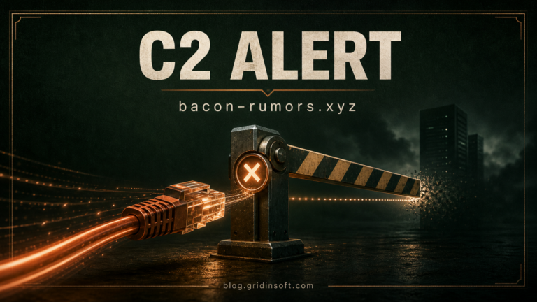 Network connection to Bacon-rumors.xyz stopped before reaching a remote server.