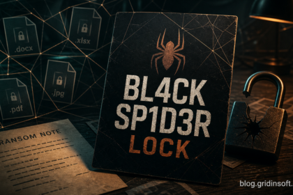 BL4CK SP1D3R ransomware warning with encrypted files and ransom note