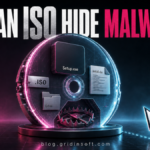 Virtual ISO disc revealing Setup.exe, install.vbs, and a hidden trap