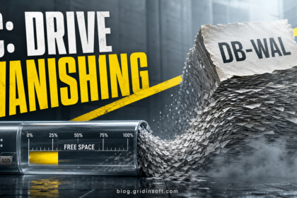 C: drive free space drained by an oversized CapabilityAccessManager.db-wal log