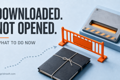 An unopened suspicious download held for verification before it can run.
