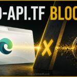 Microsoft Edge connection to exo-api.tf stopped by a block barrier