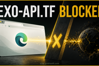 Microsoft Edge connection to exo-api.tf stopped by a block barrier