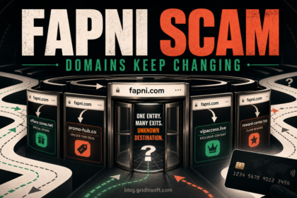 Fapni scam gateway leading to multiple changing destination domains.