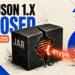 Cracked Fastjson JAR exposing an @type path toward a server for CVE-2026-16723.