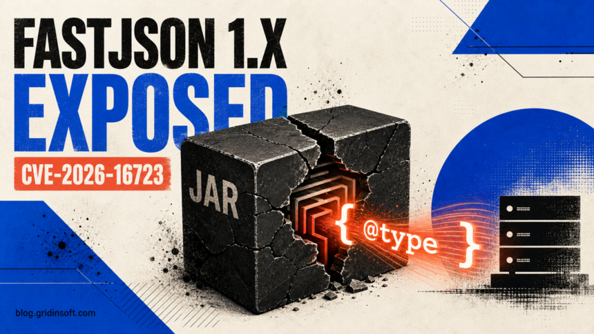 Fastjson CVE-2026-16723: Enable SafeMode on 1.x Now 1 Cracked Fastjson JAR exposing an @type path toward a server for CVE-2026-16723.
