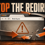 Browser window caught in a broken redirect loop while Find-it.pro replaces the new-tab destination.