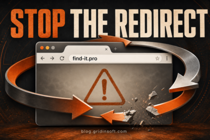 Browser window caught in a broken redirect loop while Find-it.pro replaces the new-tab destination.