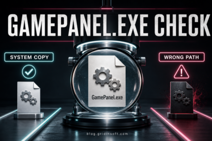 GamePanel.exe system copy and wrong-path copy under a forensic check.