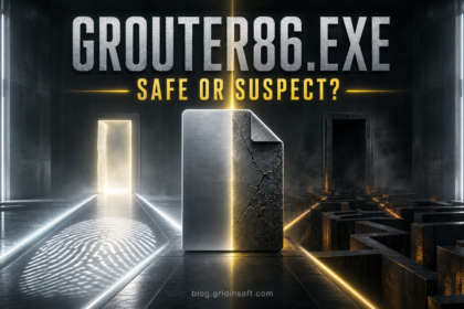 GRouter86.exe safety decision between a verified signed copy and an unexpected suspicious copy.