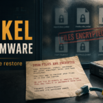 Jeckel ransomware encrypted files with a safe backup drive before restoration