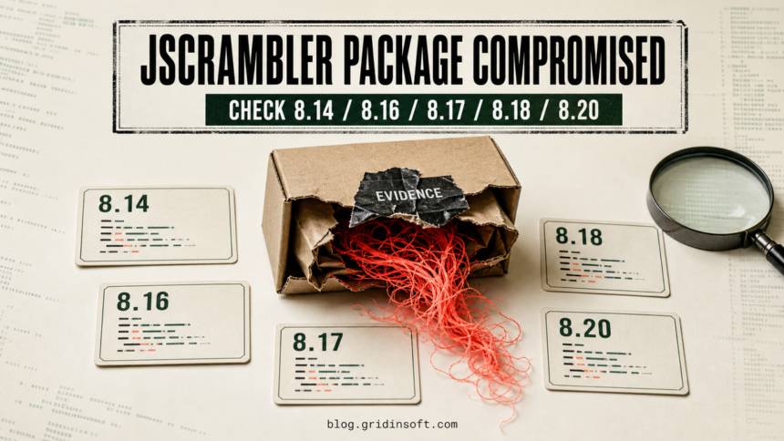 Jscrambler npm package compromise with five malicious versions to check