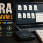 Kora ransomware recovery checklist with encrypted .kora files and a backup drive