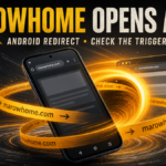 A phone caught in a repeating Marowhome.com browser redirect loop.