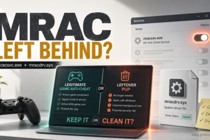 MRAC service cleanup decision for mracsvc.exe and mracdrv.sys.