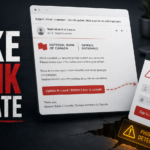 Fake National Bank of Canada security update email leading to a phishing login trap.