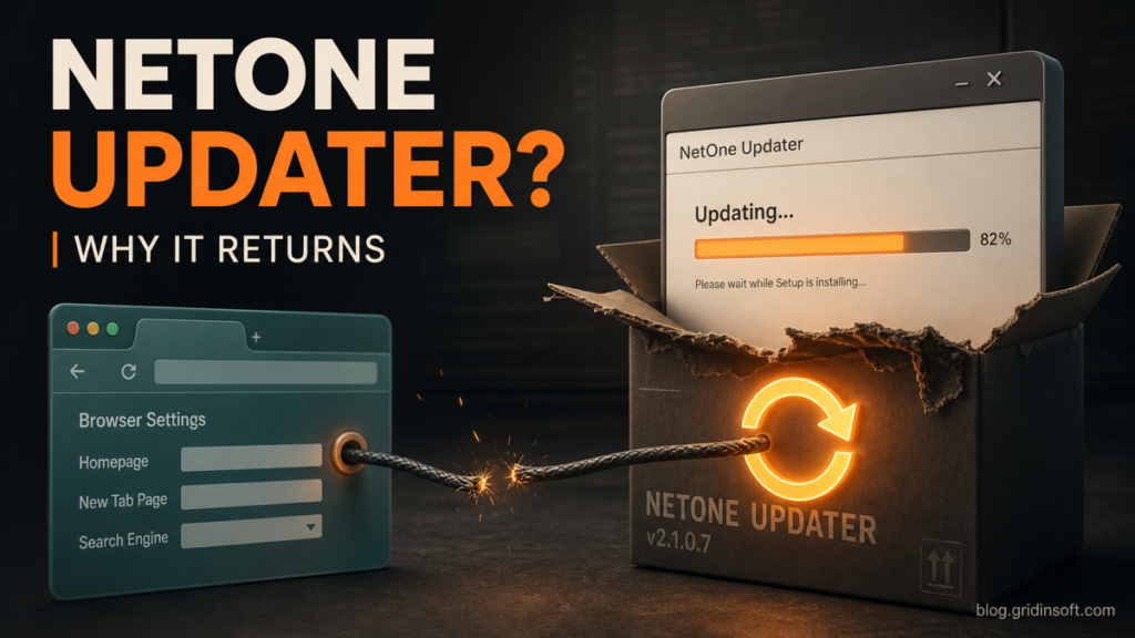 NetOneUpdater.exe package reconnecting to browser settings after removal