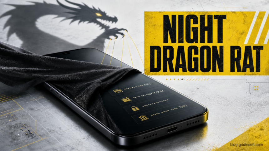 Android phone under a hidden-control threat from the Night Dragon RAT.