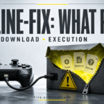 Online-fix.me game download safety decision between a page visit, download, and file execution.