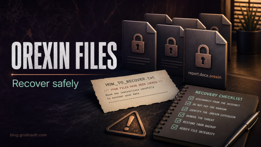 Orexin ransomware locked files with .orexin extension and recovery checklist