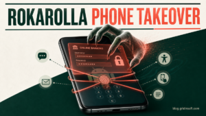 Rokarolla Android malware traps a phone with a fake banking overlay and stolen PIN.
