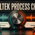 RtkNGUI64.exe path check comparing a Realtek program folder with a suspicious user-writable folder.