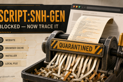 Script:SNH-gen alert traced from a website, browser cache, installer, or local file into quarantine.