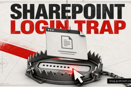 SharePoint login trap built around a fake workspace document notification.