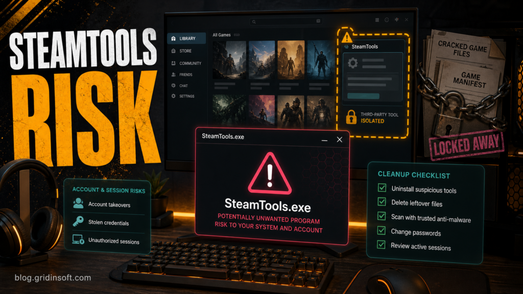 SteamTools.exe malware risk and cleanup checklist