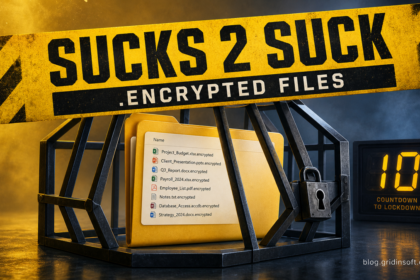 SUCKS 2 SUCK ransomware locking .encrypted files behind a countdown