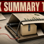 Tax summary document caught in a trap around a ZIP archive after a phishing email.
