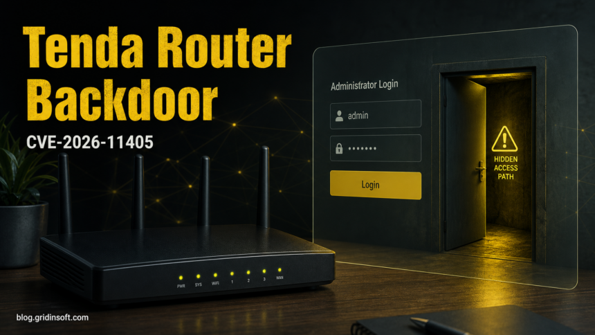 Tenda router backdoor warning for CVE-2026-11405