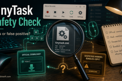 TinyTask safety check for tinytask.exe false-positive warnings